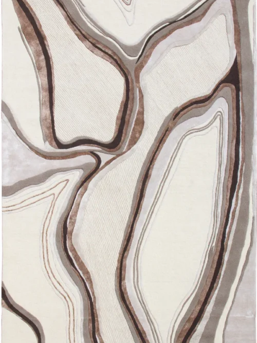 Beež modernne vaip Lava (Kivimuster)