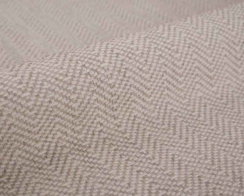 Alberti FR flame-retardant upholstery fabric, colour 01: 100% polyester Dessin weave with a fine micro-texture (0.8 × 3.5 cm pattern), 140 cm wide, 50 000 Martindale rubs class SC, EN 1021 / IMO Part 8 / C&M / CRIB 5 (BS 5852) certified — for hotels, restaurants and public-space upholstery.
