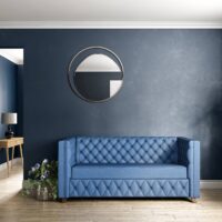 Barium FR upholstery fabric in interior — 100% polyester FR, BS 5852 CRIB 5, 32-colour palette. Lifestyle view 5.