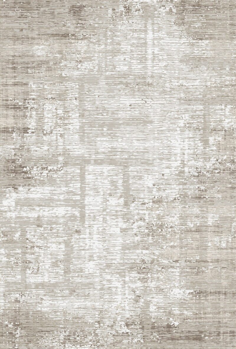 Berwick Cream Tide Rug — classic damask pattern, top view