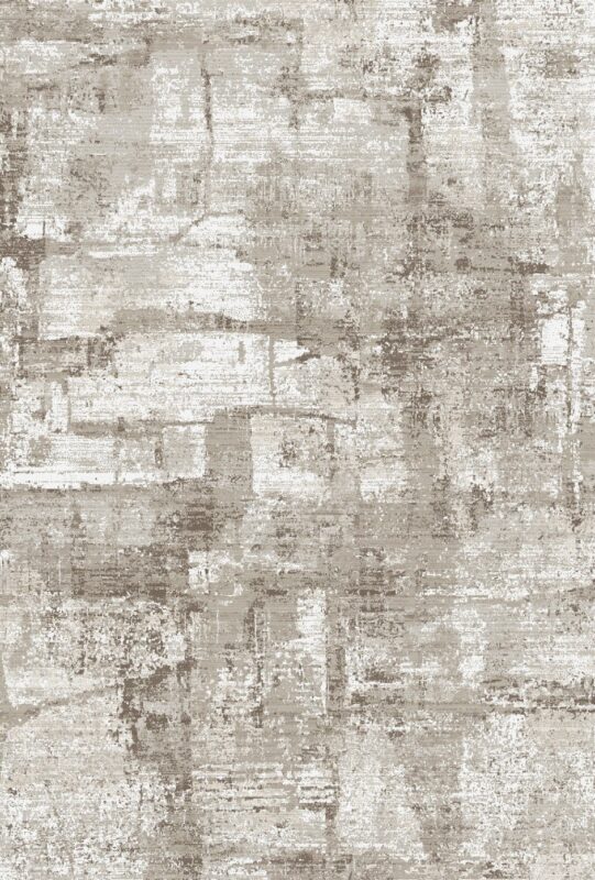 Berwick Light Oak Rug — classic damask pattern, top view