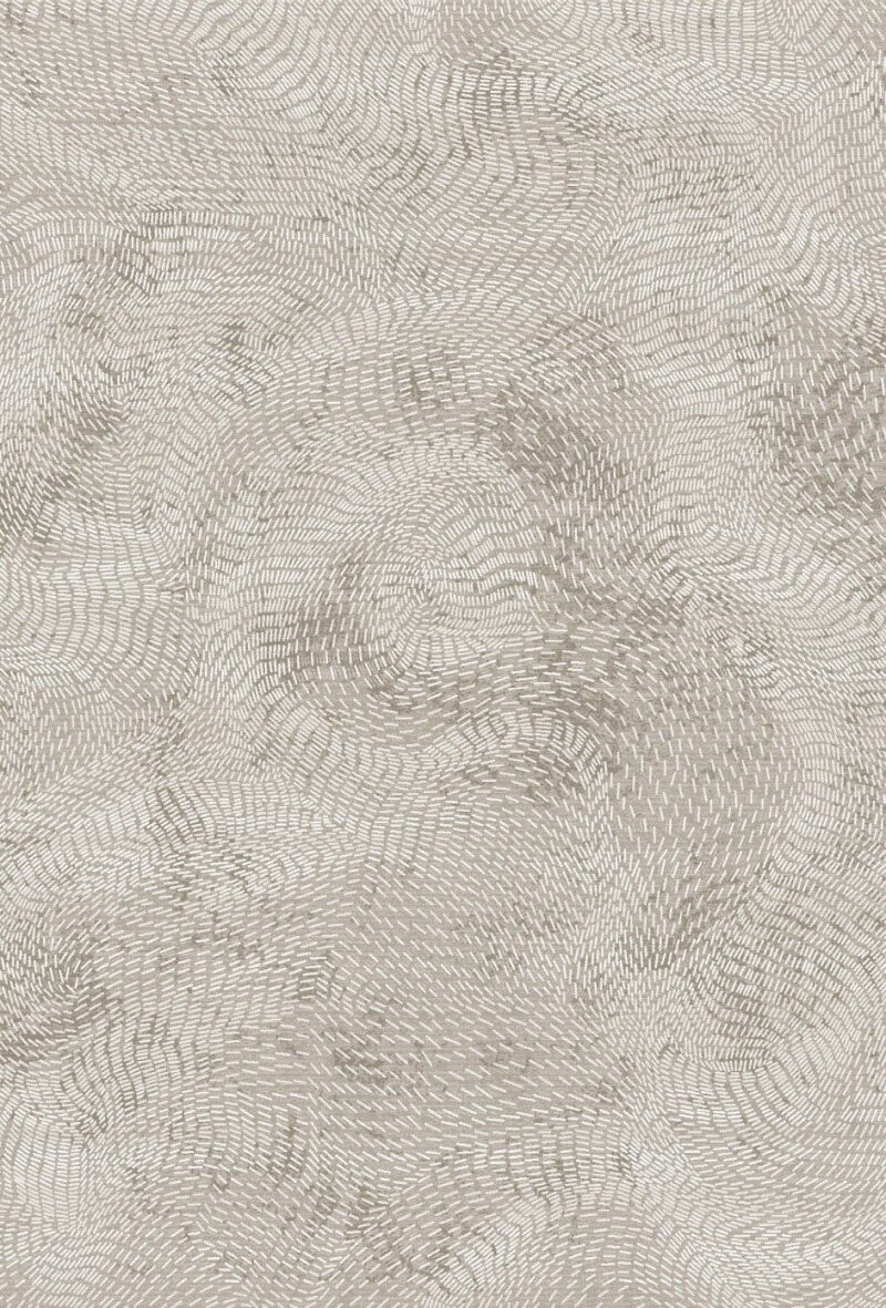 Berwick Pearl Glow Rug — classic damask pattern, top view