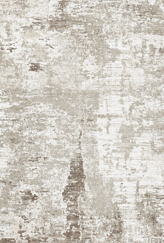 Berwick Sandstone Rug — classic damask pattern, top view
