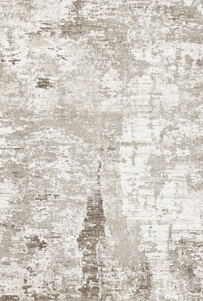 Berwick Sandstone Rug — classic damask pattern, top view