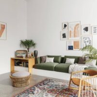 Beryl FR flame-retardant upholstery fabric in interior — 100% polyester short-pile velvet, BS 5852 CRIB 5 certified. Lifestyle view 2.