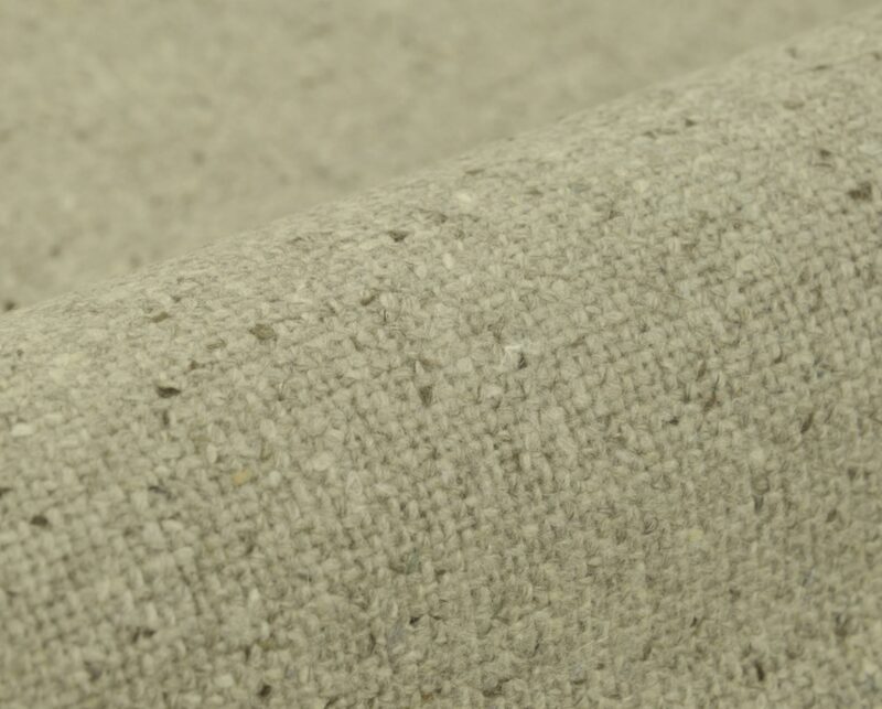 Borana wool-blend upholstery fabric, colour 01: 50% wool / 40% polyacrylic / 10% polyester Uni boucle weave with a Scandinavian natural-fibre look, 140 cm wide, 520 g/m², 50 000 Martindale rubs class SC, light fastness 5 — for sofas, lounge chairs and considered residential interiors.