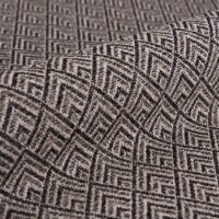 Calace FR flame-retardant upholstery fabric, colour 04: 100% polyester Dessin weave with a fine 4.5 × 3.5 cm texture, 140 cm wide, 50 000 Martindale rubs class SC, EN 1021 / IMO Part 8 / C&M / CRIB 5 (BS 5852) certified — for hotels, restaurants, offices and public-space upholstery.