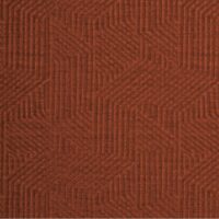 Cenia FR patterned flame-retardant upholstery fabric, colour 17: 49% polyester / 44% acrylic / 7% viscose Dessin weave with a 22 × 18 cm pattern repeat, 140 cm wide, 530 g/m², 40 000 Martindale rubs class SC, EN 1021 / IMO Part 8 / C&M certified — for hotels, restaurants and accent contract upholstery.
