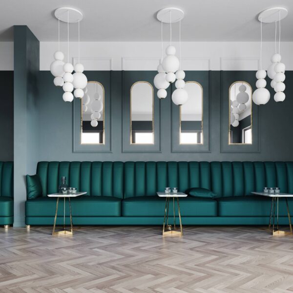 Cobalt FR Flame-Retardant Upholstery Fabric - alternative view