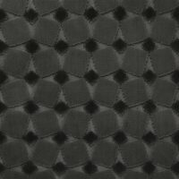 Cruise FR patterned flame-retardant upholstery fabric, colour 03: 100% polyester Dessin weave with a 6 × 5.5 cm chenille-look pattern, 140 cm wide, 600 g/m², 100 000 Martindale rubs class SC, EN 1021 / IMO Part 8 / C&M / BS 5867 / BS 7175 certified — heavy-duty UK-spec contract.