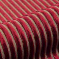 Gabra viscose-led upholstery fabric, colour 05: 57% viscose / 43% polyester Dessin weave with a fine vertical rib texture, 140 cm wide, 510 g/m², 50 000 Martindale rubs class SC, light fastness 5 — lustrous premium upholstery for sofas and lounge seating.