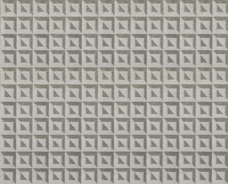 Guide FR tulekindel mööblikangas, värv 01: 100% polüester, Dessin-koe väikese geomeetrilise mustriga (2,3 × 2,3 cm), laius 140 cm, 640 g/m², 100 000 Martindale’i tsüklit klass SC, EN 1021 / IMO Part 8 / C&M / BS 5867 / BS 7175 sertifikaadid — UK-spetsifikatsiooni raske leping.
