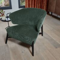 Lazuli FR upholstery fabric in interior — plush chenille FR with BS 5852 CRIB 5 certification. Lifestyle view 2.