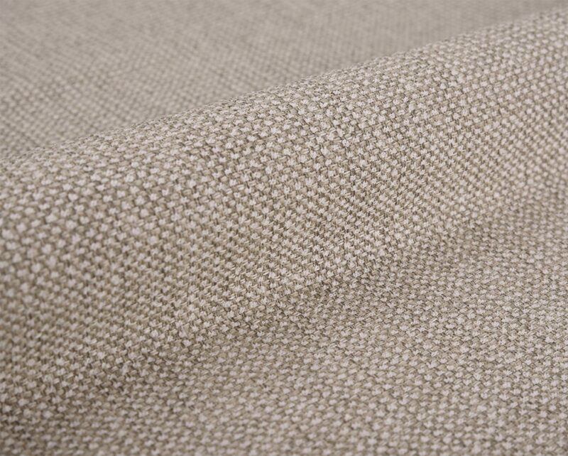 Monti FR flame-retardant upholstery fabric, colour 01: 100% polyester Dessin weave with a tight 0.5 × 0.5 cm micro-pattern, 140 cm wide, EN 1021 / IMO Part 8 / C&M / CRIB 5 (BS 5852) certified — UK-spec hospitality and contract upholstery.