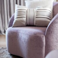 Monza CS Trevira CS upholstery fabric in interior — 100% Trevira CS brand inherent FR, BS 5852 CRIB 5. Lifestyle view 1.
