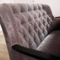 Monza CS Trevira CS mööblikangas interjööris — 100% Trevira CS brändi kiu tasandi FR, BS 5852 CRIB 5. Interjöörivaade 4.