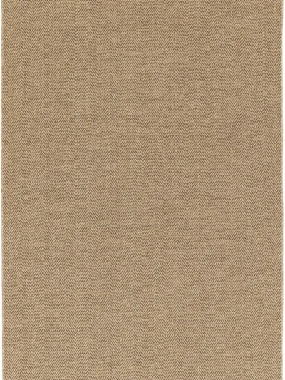 Nomad beige outdoor terrace rug top view