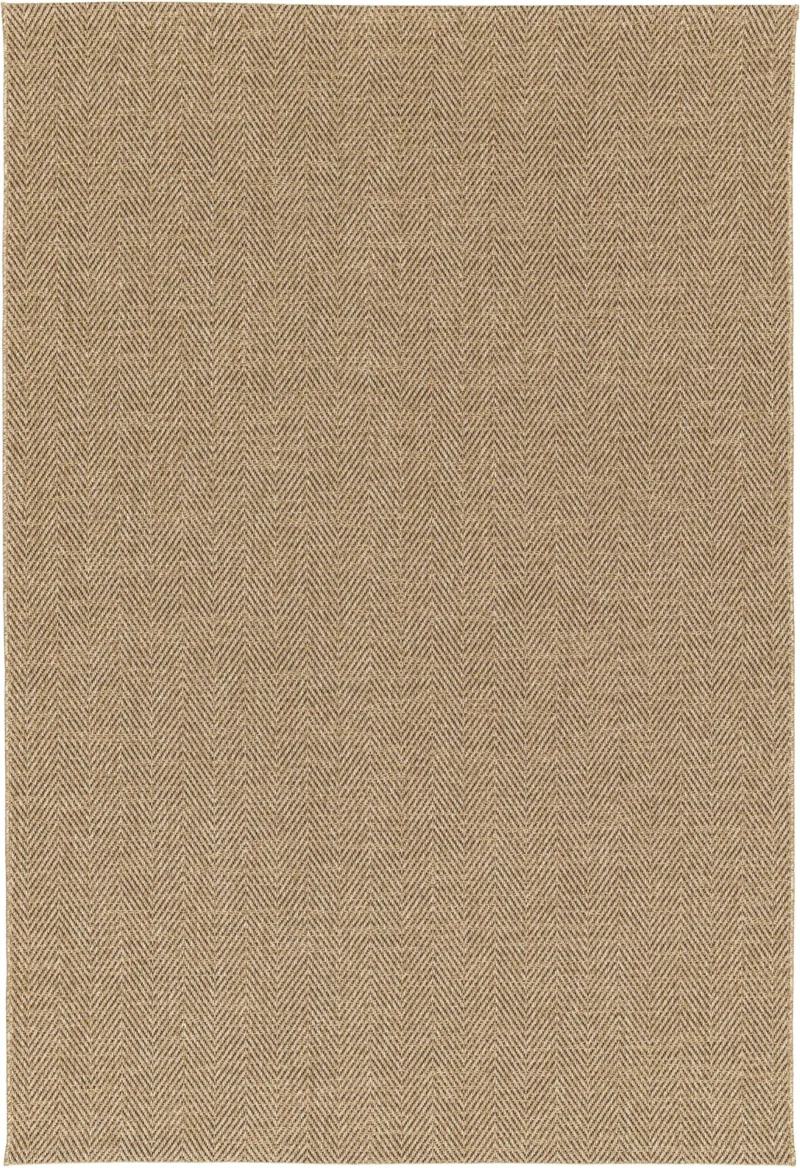 Nomad beige outdoor terrace rug top view