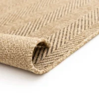 Nomad beige outdoor rug full view