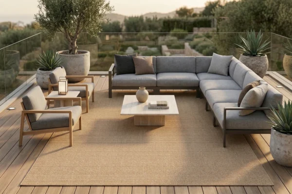 Oasis Beež Välisvaip Terrassile - alternatiivne vaade
