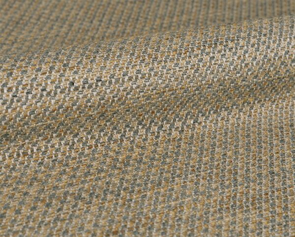 Pandan FR flame-retardant upholstery fabric, colour 01: 60% PAN / 22% P3 polyester / 9% cotton / 9% modacrylic Uni weave with a coarse natural melange texture, 140 cm wide, 730 g/m², 50 000 Martindale rubs class SC, EN 1021 / IMO Part 8 / C&M certified — heavy-quality FR with a natural-fibre look.