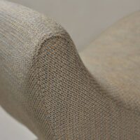 Pandan FR natural-look upholstery fabric in interior — PAN / polyester / cotton / modacrylic blend, heavy contract FR. Lifestyle view 6.