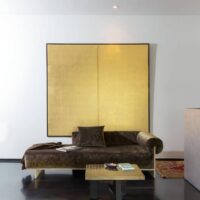 Paxton FR upholstery fabric in interior — 100% polyester FR, 100 000 Martindale, BS 5852 CRIB 5. Lifestyle view 1.