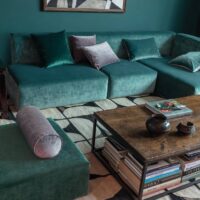 Paxton FR upholstery fabric in interior — 100% polyester FR, 100 000 Martindale, BS 5852 CRIB 5. Lifestyle view 2.