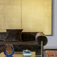 Paxton FR upholstery fabric in interior — 100% polyester FR, 100 000 Martindale, BS 5852 CRIB 5. Lifestyle view 3.