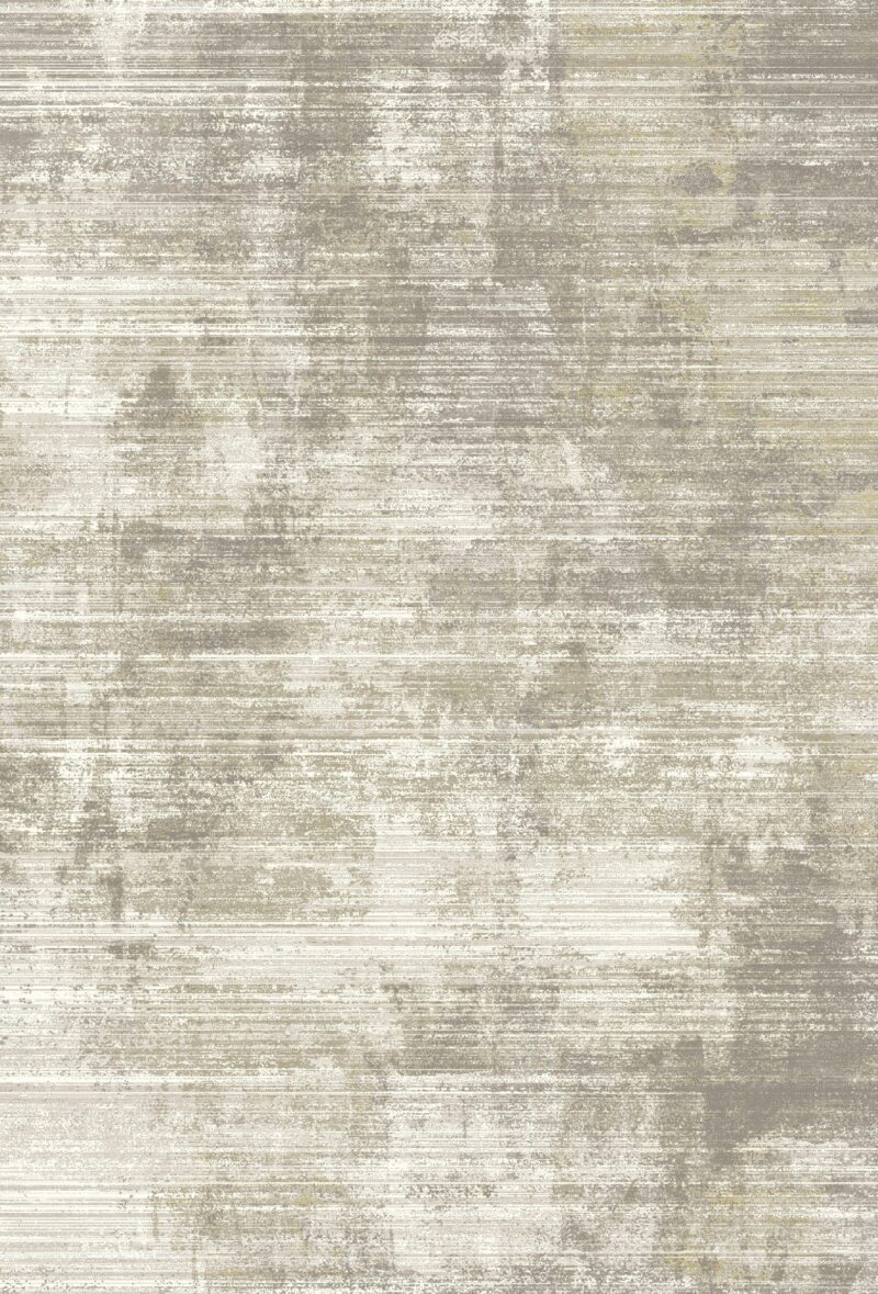 Savage Soft Ash Rug — classic damask pattern, top view