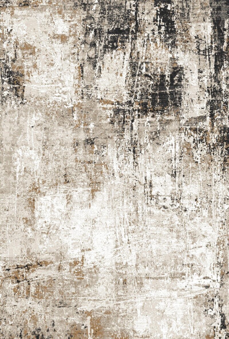 Soho Velvet Stone Rug — classic damask pattern, top view