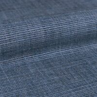 Sumac FR flame-retardant upholstery fabric, colour 09: 52% PAN / 19% recycled polyester / 16% viscose / 7% polyester / 6% linen Uni melange weave with a warm, slightly hairy natural-fibre hand, 140 cm wide, 632 g/m², 40 000 Martindale rubs class SC, EN 1021 / IMO Part 8 / C&M certified.