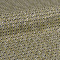 Thyme recycled-content upholstery fabric, colour 07: 94% recycled olefin / 6% polyester Uni weave with a soft, lightly slubbed natural-fibre look, 140 cm wide, 580 g/m², 45 000 Martindale rubs class SC, light fastness 7 — UV-stable, stain-resistant sustainability-led upholstery.