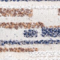 Fabriella Bloom Polyester-Cotton Upholstery Fabric: 70% polyester, 30% cotton, 140 cm wide, 550 g/m², 42 000 Martindale cycles. Fabric texture, view 1.